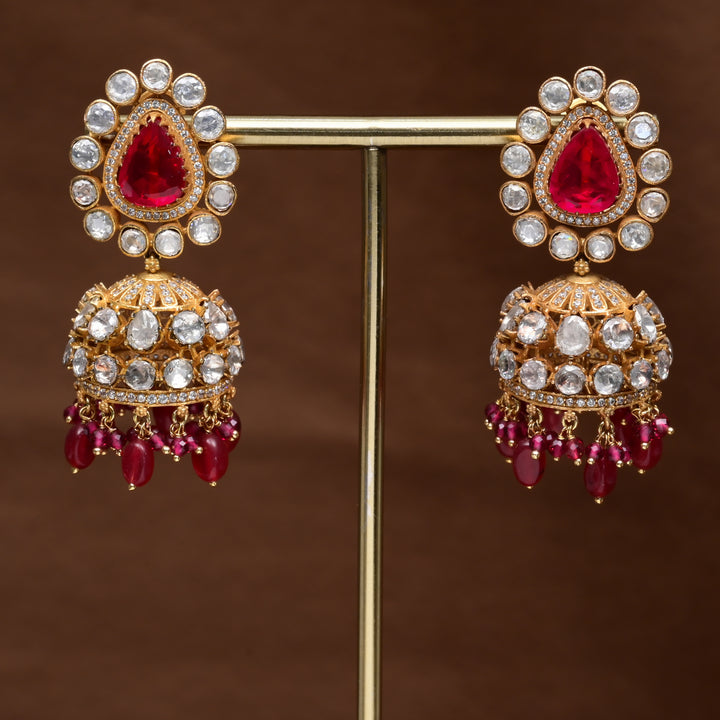 Moissanite Jhumka Earrings