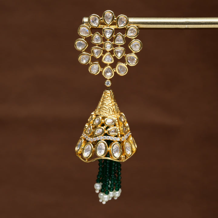 Moissanite Jhumka Earrings