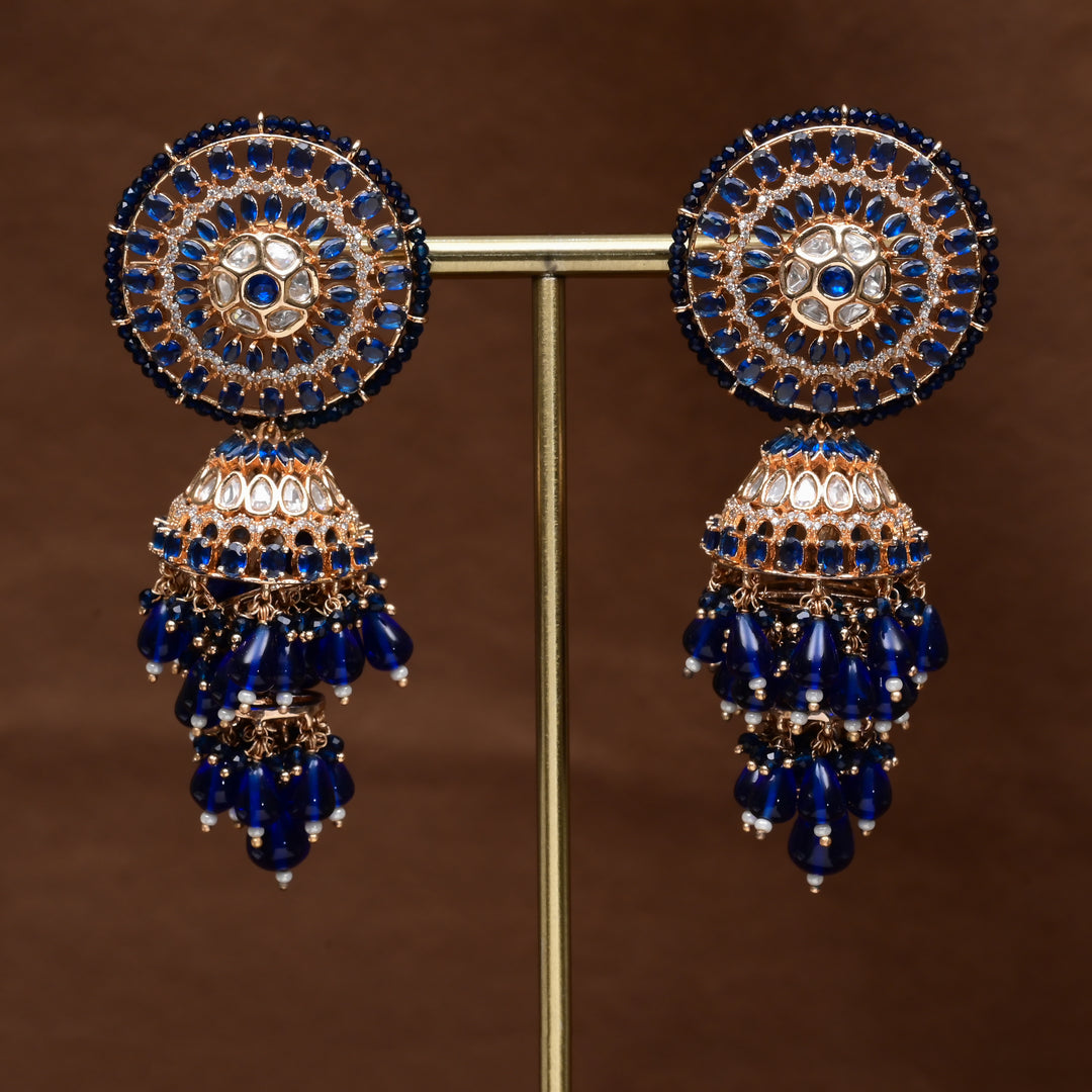 Moissanite Jhumka Earrings