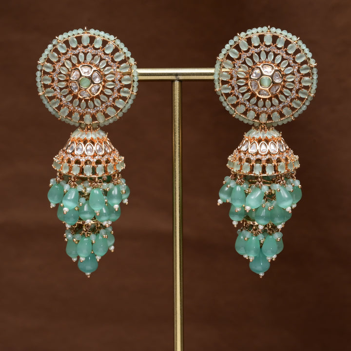 Moissanite Jhumka Earrings