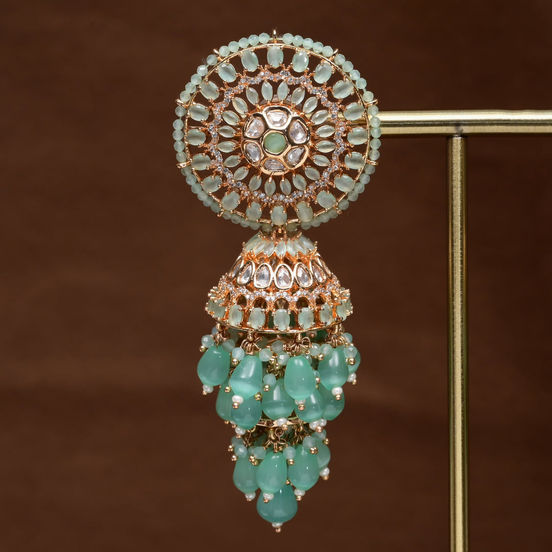 Moissanite Jhumka Earrings