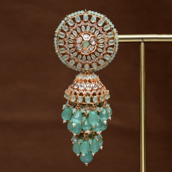 Moissanite Jhumka Earrings