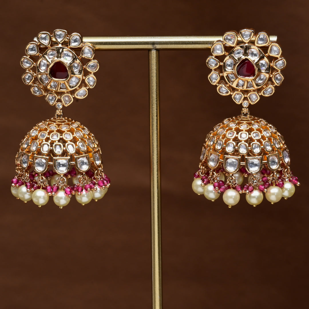 Moissanite Jhumka Earrings