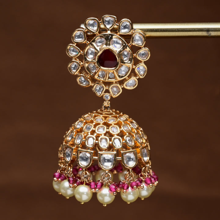 Moissanite Jhumka Earrings