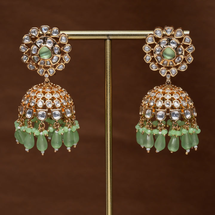 Moissanite Jhumka Earrings