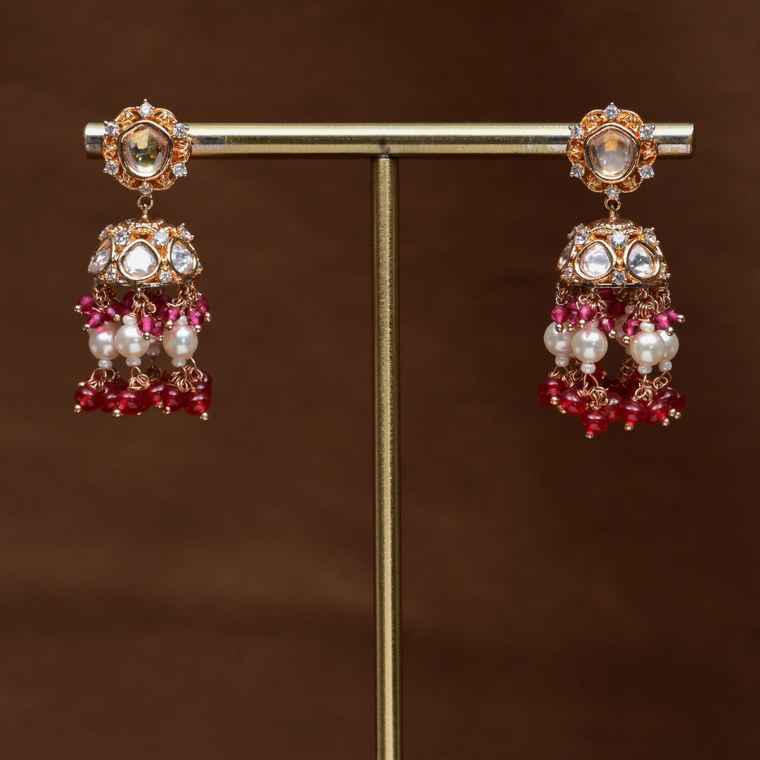Moissanite Jhumka Earrings
