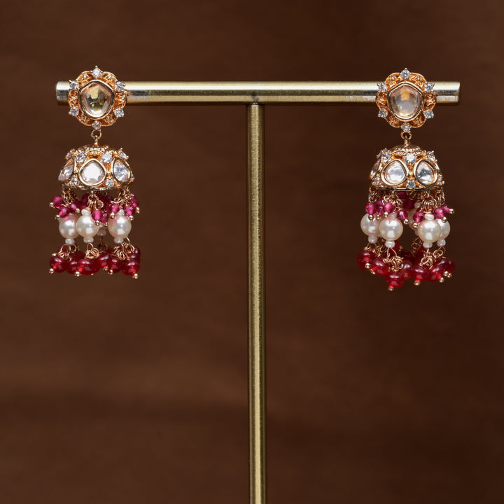 Moissanite Jhumka Earrings
