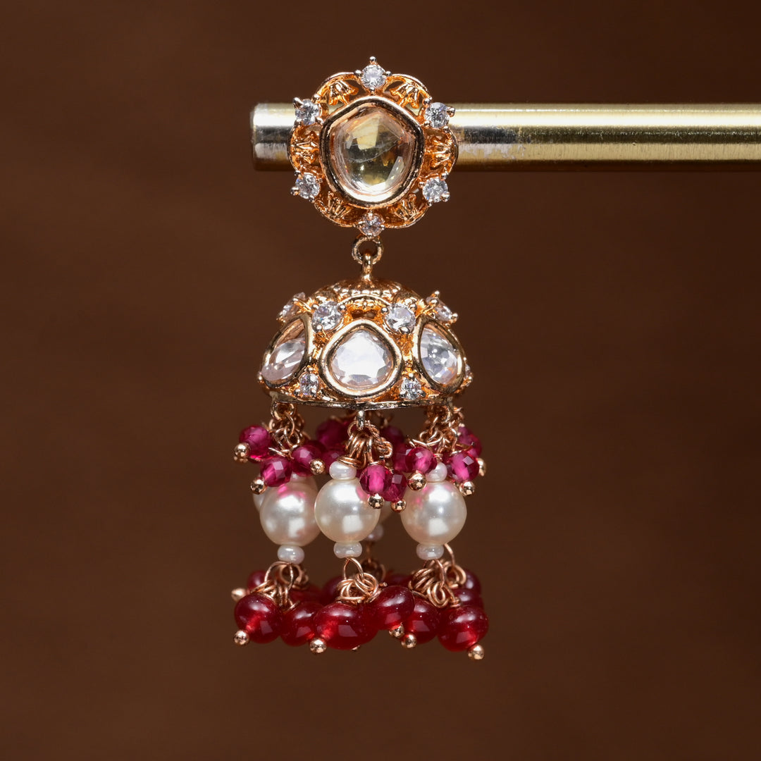 Moissanite Jhumka Earrings