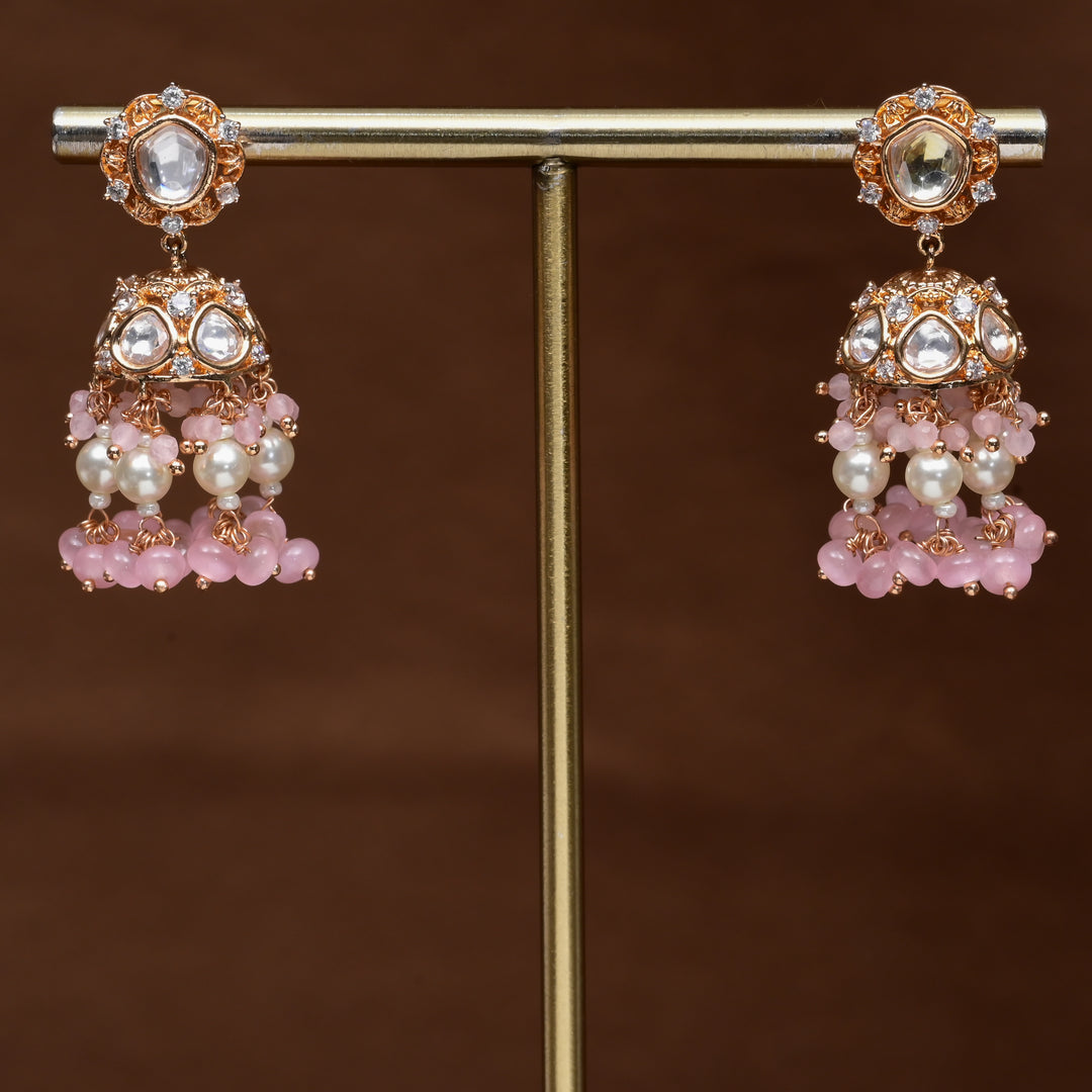 Moissanite Jhumka Earrings