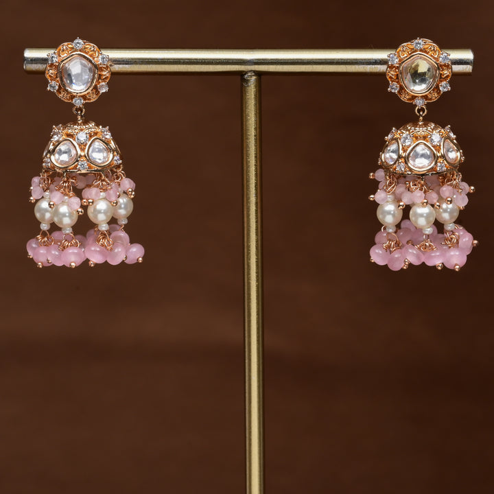 Moissanite Jhumka Earrings