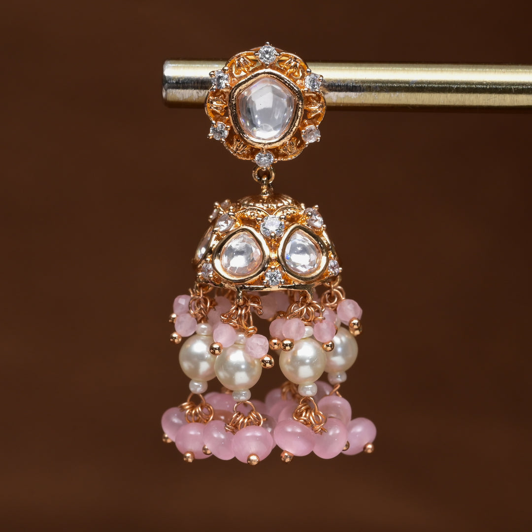Moissanite Jhumka Earrings