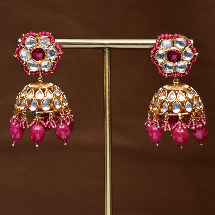 Moissanite Jhumka Earrings