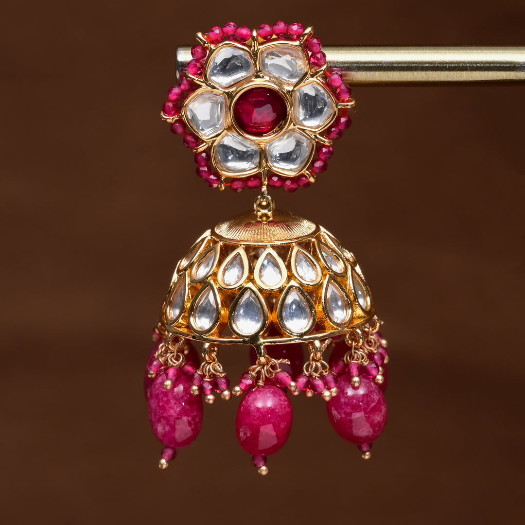 Moissanite Jhumka Earrings