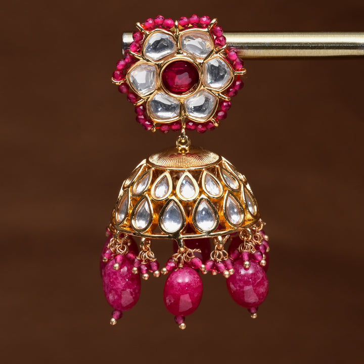 Moissanite Jhumka Earrings