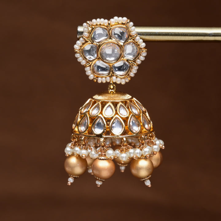 Moissanite Jhumka Earrings