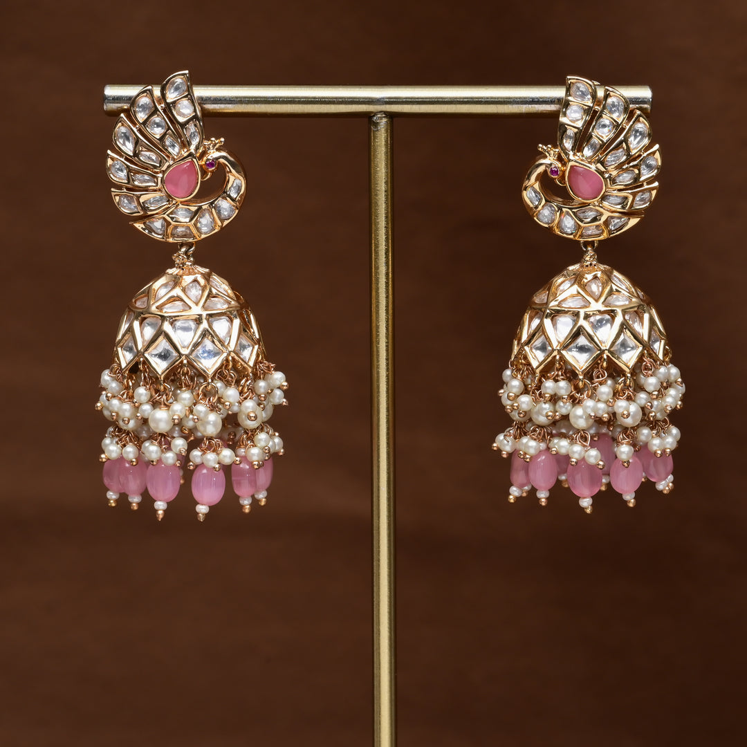 Moissanite Jhumka Earrings