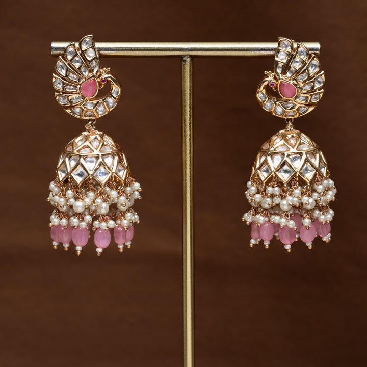 Moissanite Jhumka Earrings