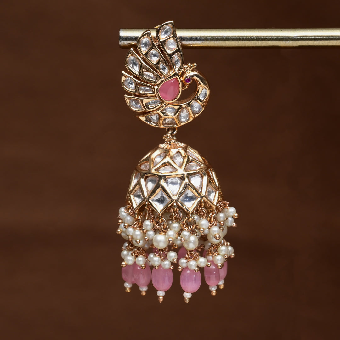 Moissanite Jhumka Earrings