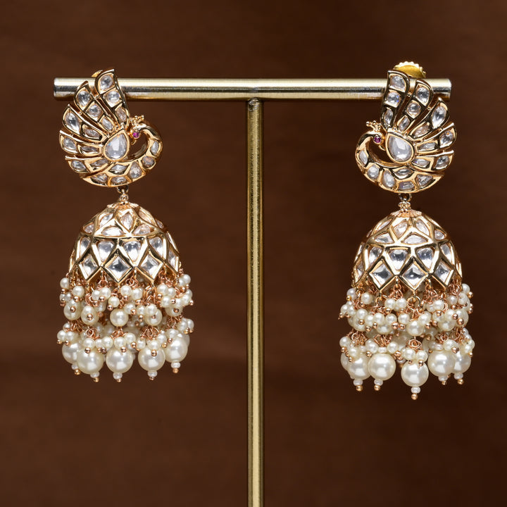 Moissanite Jhumka Earrings