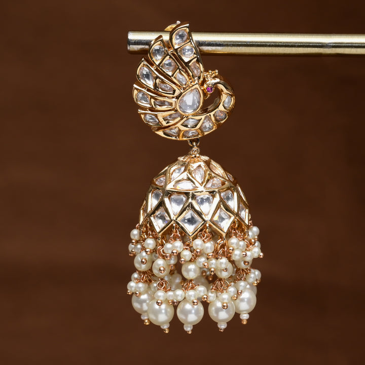 Moissanite Jhumka Earrings