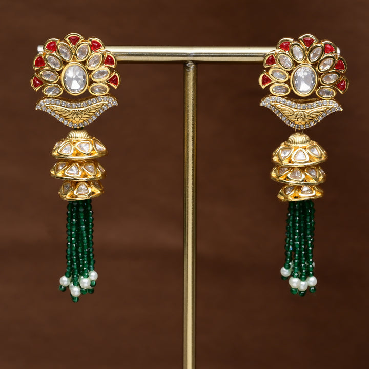 Moissanite Jhumka Earrings