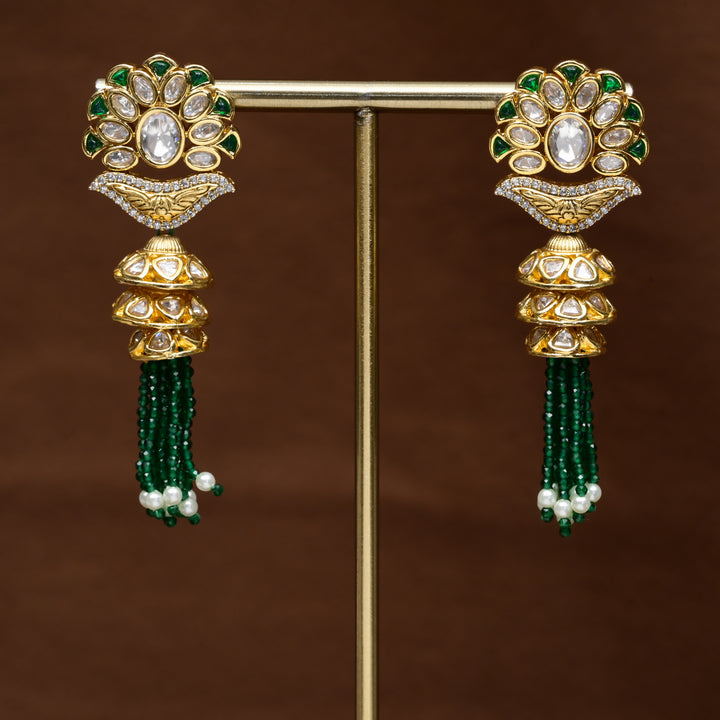 Moissanite Jhumka Earrings