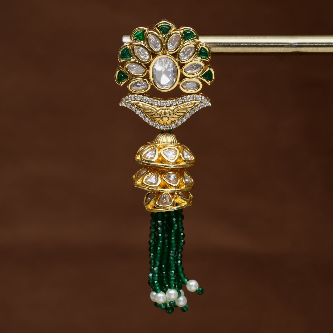 Moissanite Jhumka Earrings