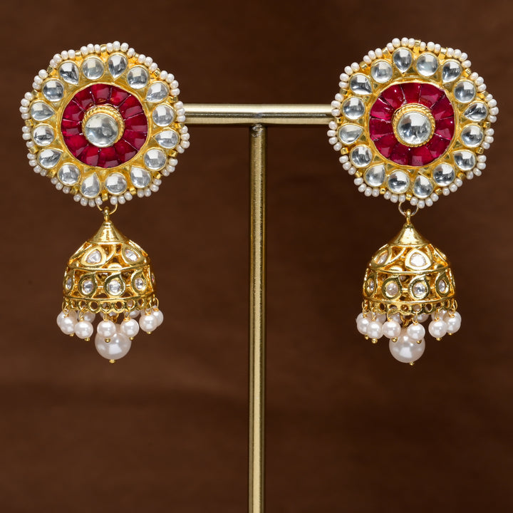 Moissanite Jhumka Earrings