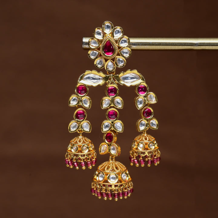 Moissanite Jhumka Earrings