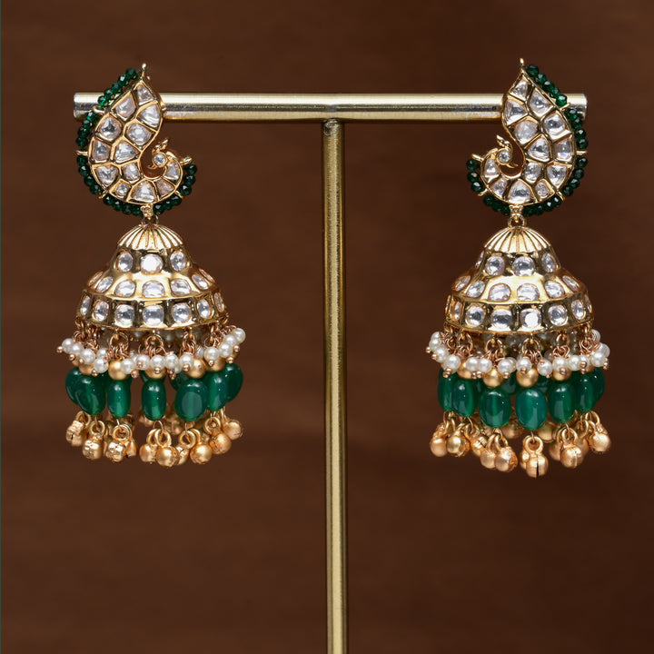Moissanite Jhumka Earrings