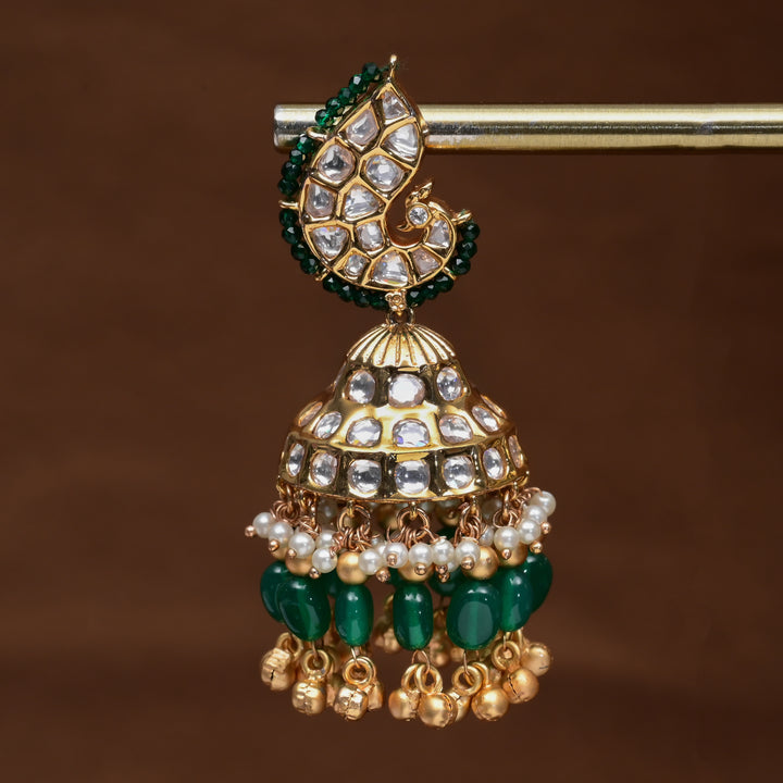 Moissanite Jhumka Earrings