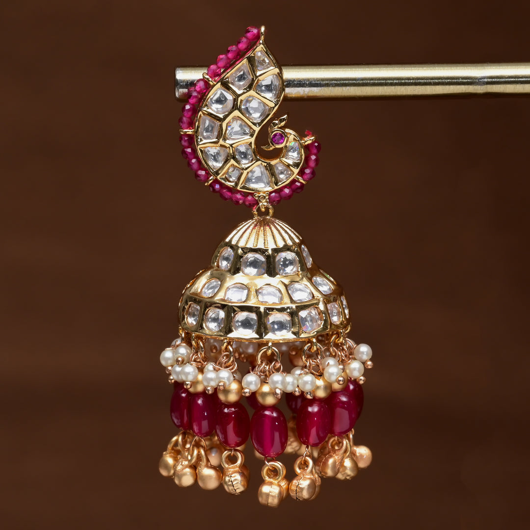 Moissanite Jhumka Earrings
