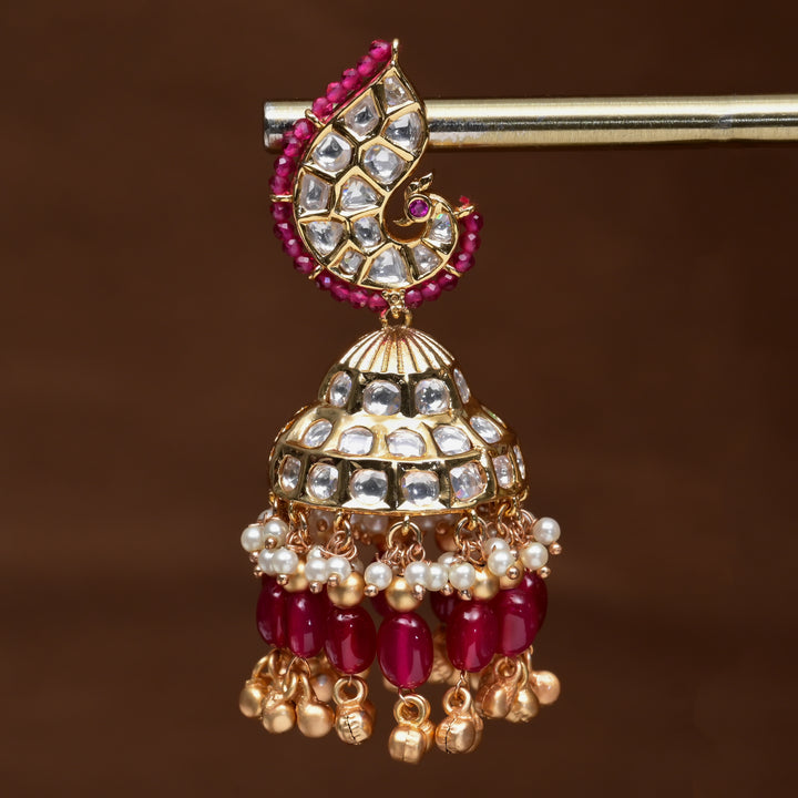 Moissanite Jhumka Earrings