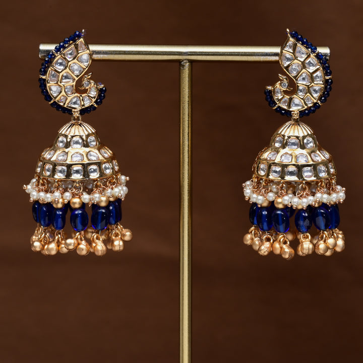 Moissanite Jhumka Earrings