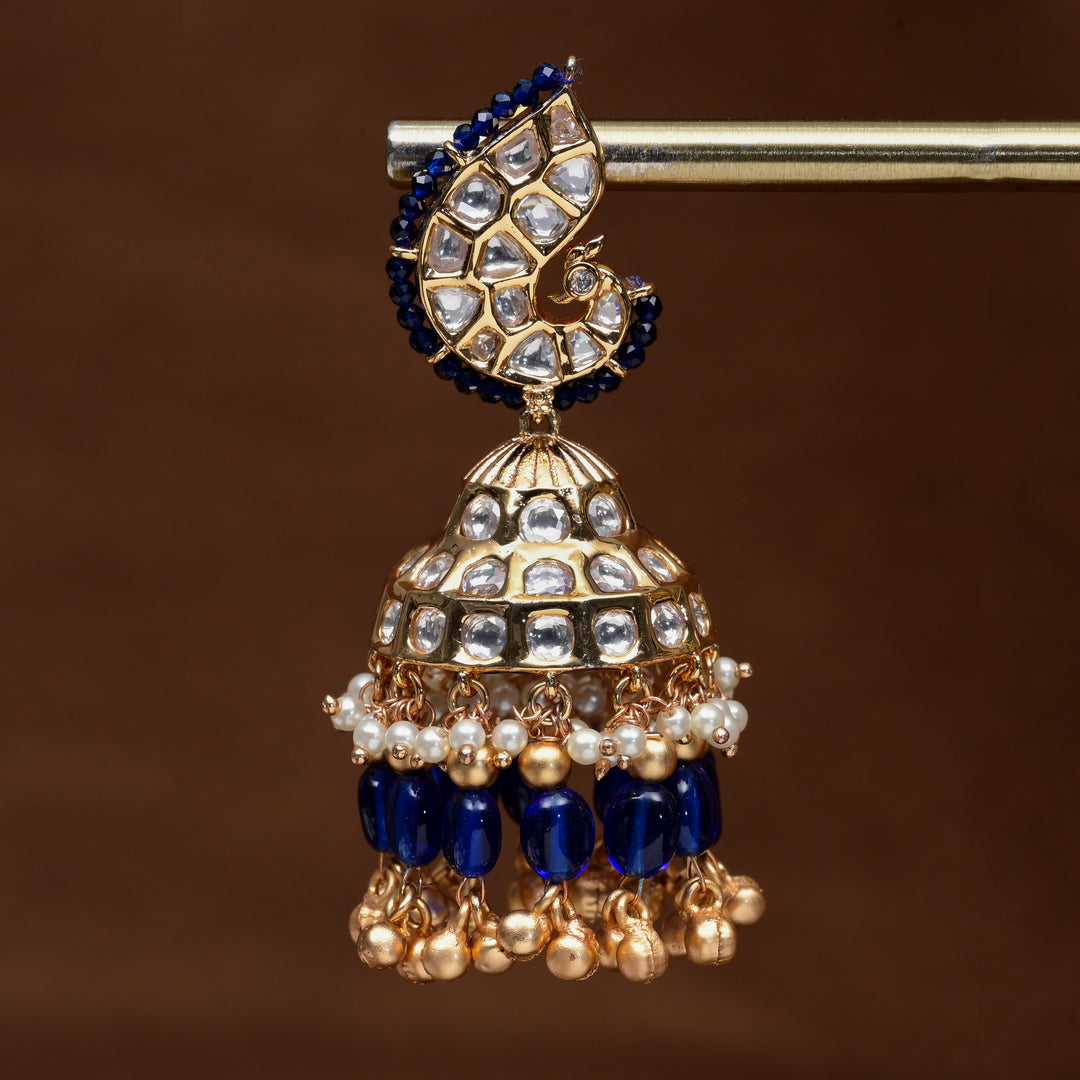 Moissanite Jhumka Earrings
