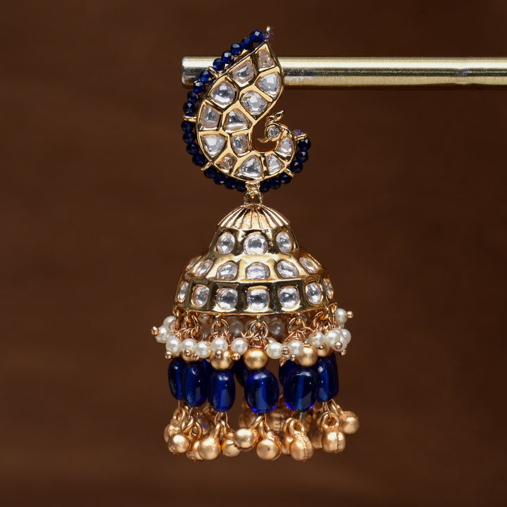 Moissanite Jhumka Earrings