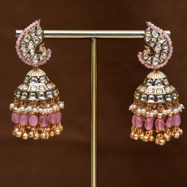 Moissanite Jhumka Earrings