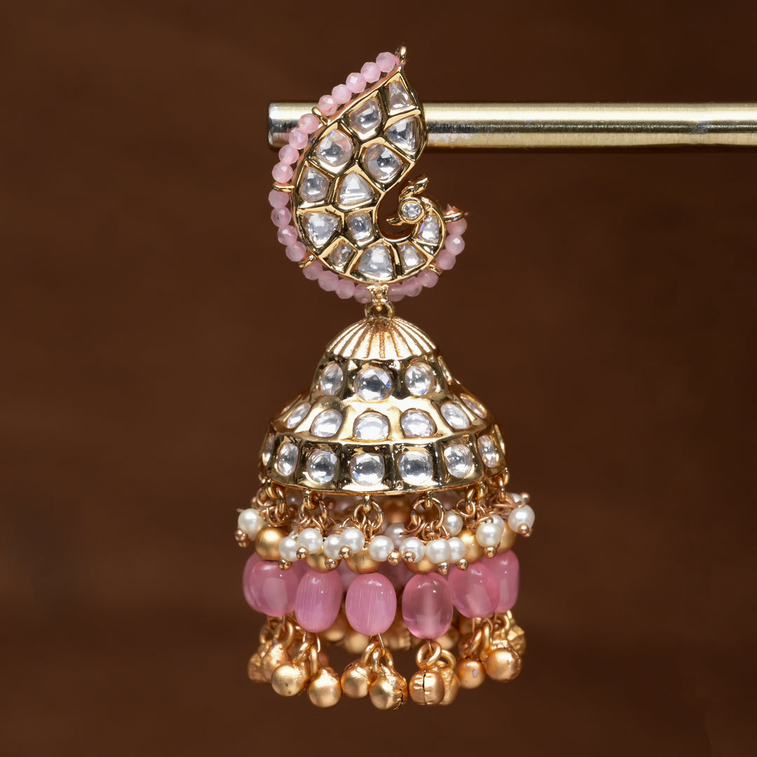 Moissanite Jhumka Earrings