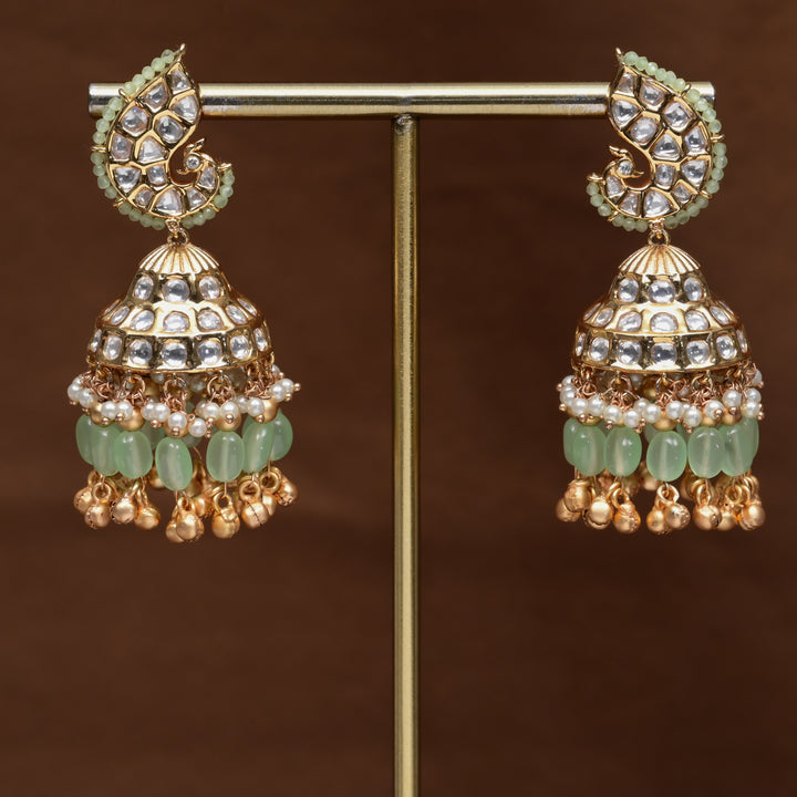 Moissanite Jhumka Earrings