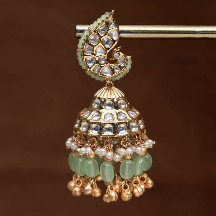 Moissanite Jhumka Earrings