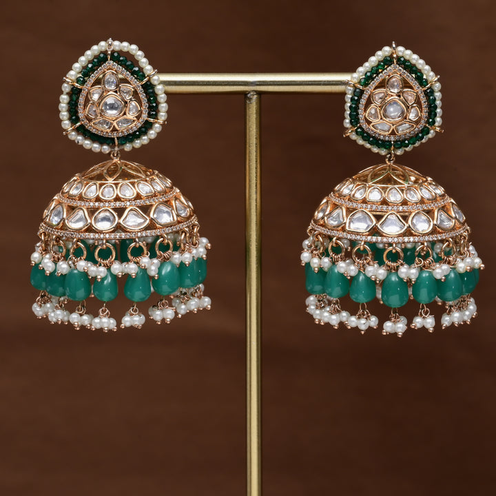 Moissanite Jhumka Earrings