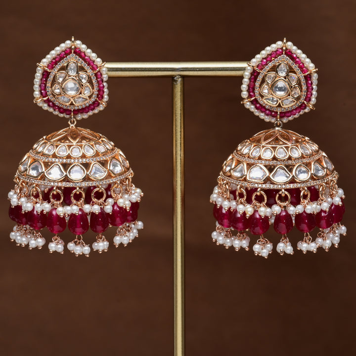 Moissanite Jhumka Earrings