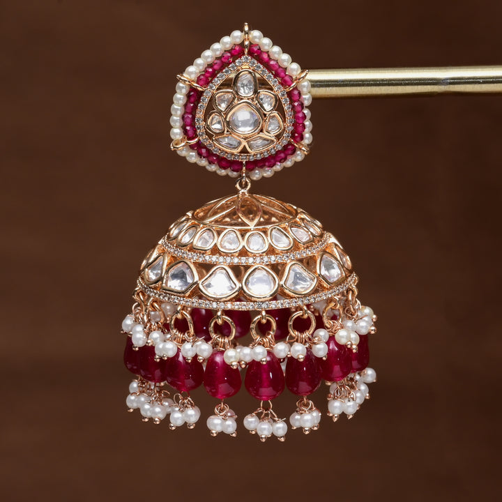 Moissanite Jhumka Earrings