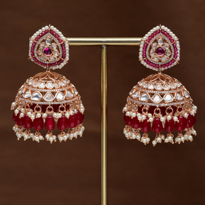 Moissanite Jhumka Earrings