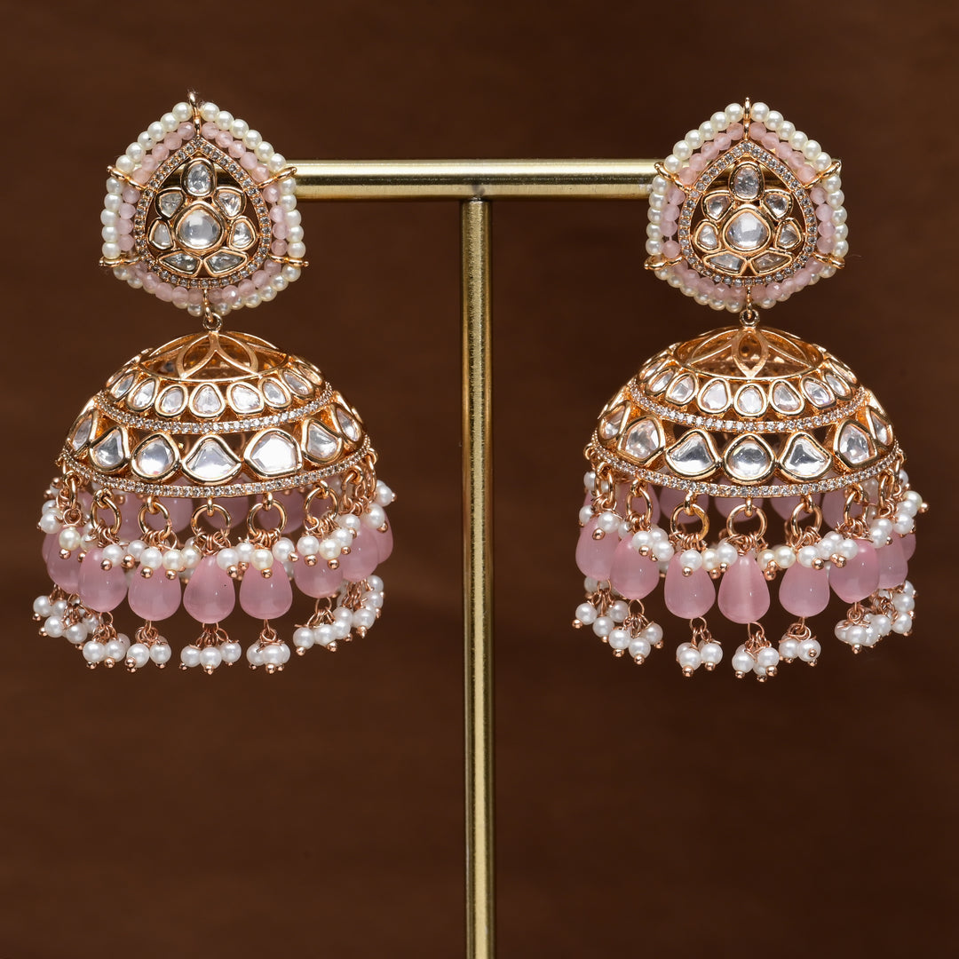 Moissanite Jhumka Earrings