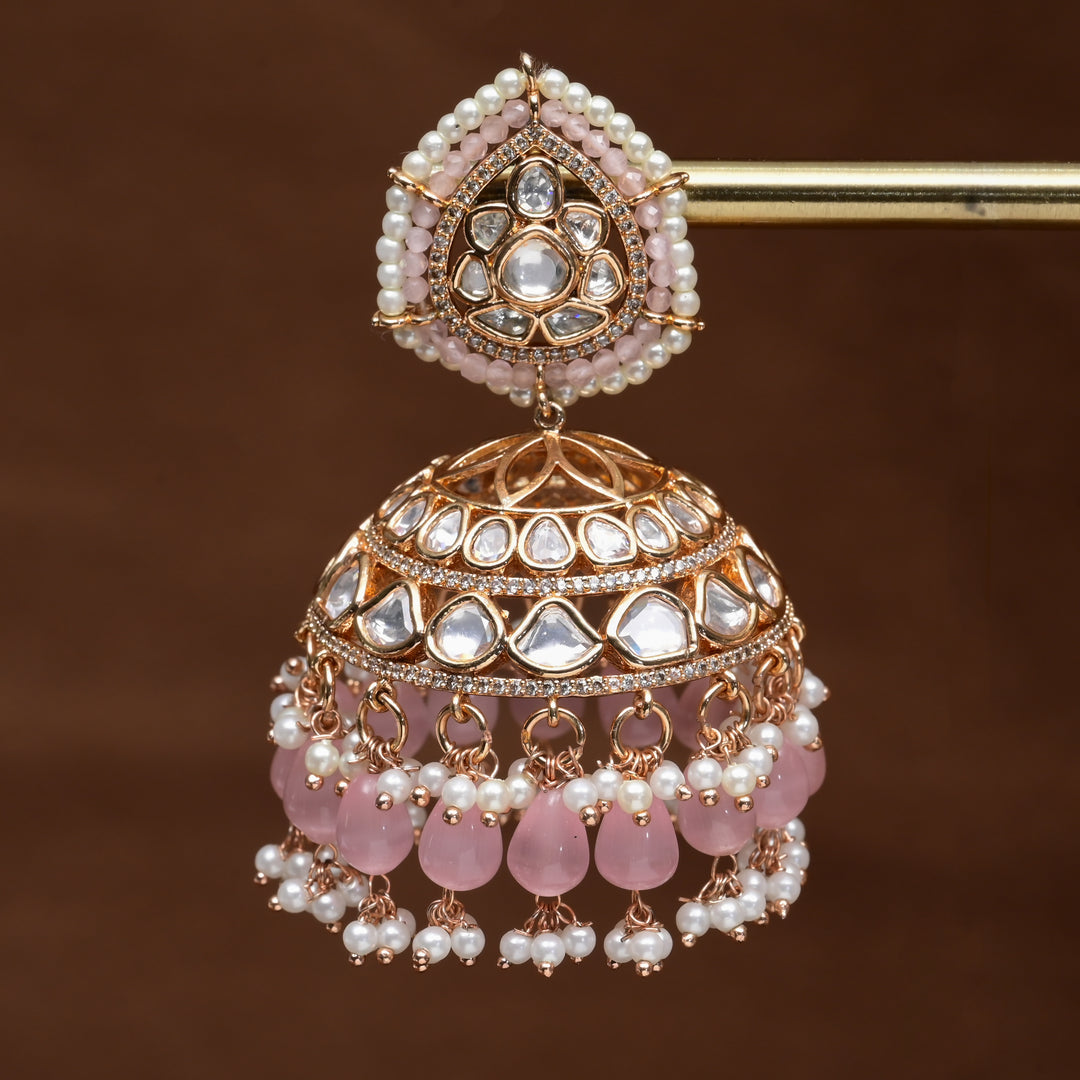 Moissanite Jhumka Earrings