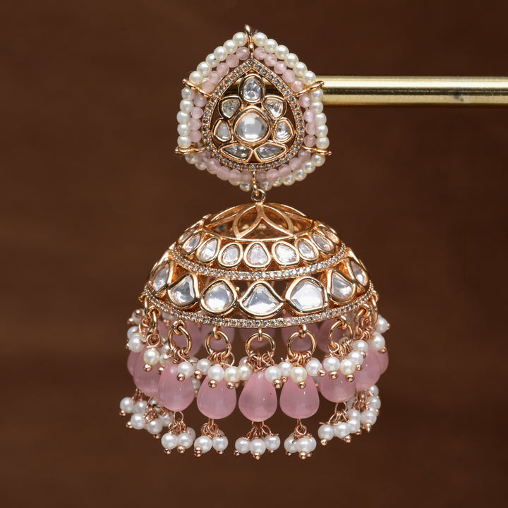 Moissanite Jhumka Earrings