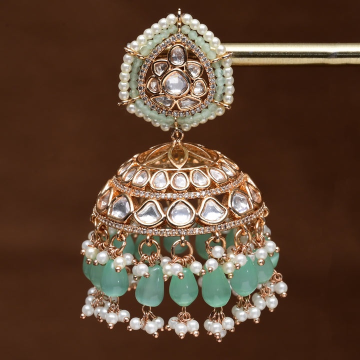 Moissanite Jhumka Earrings