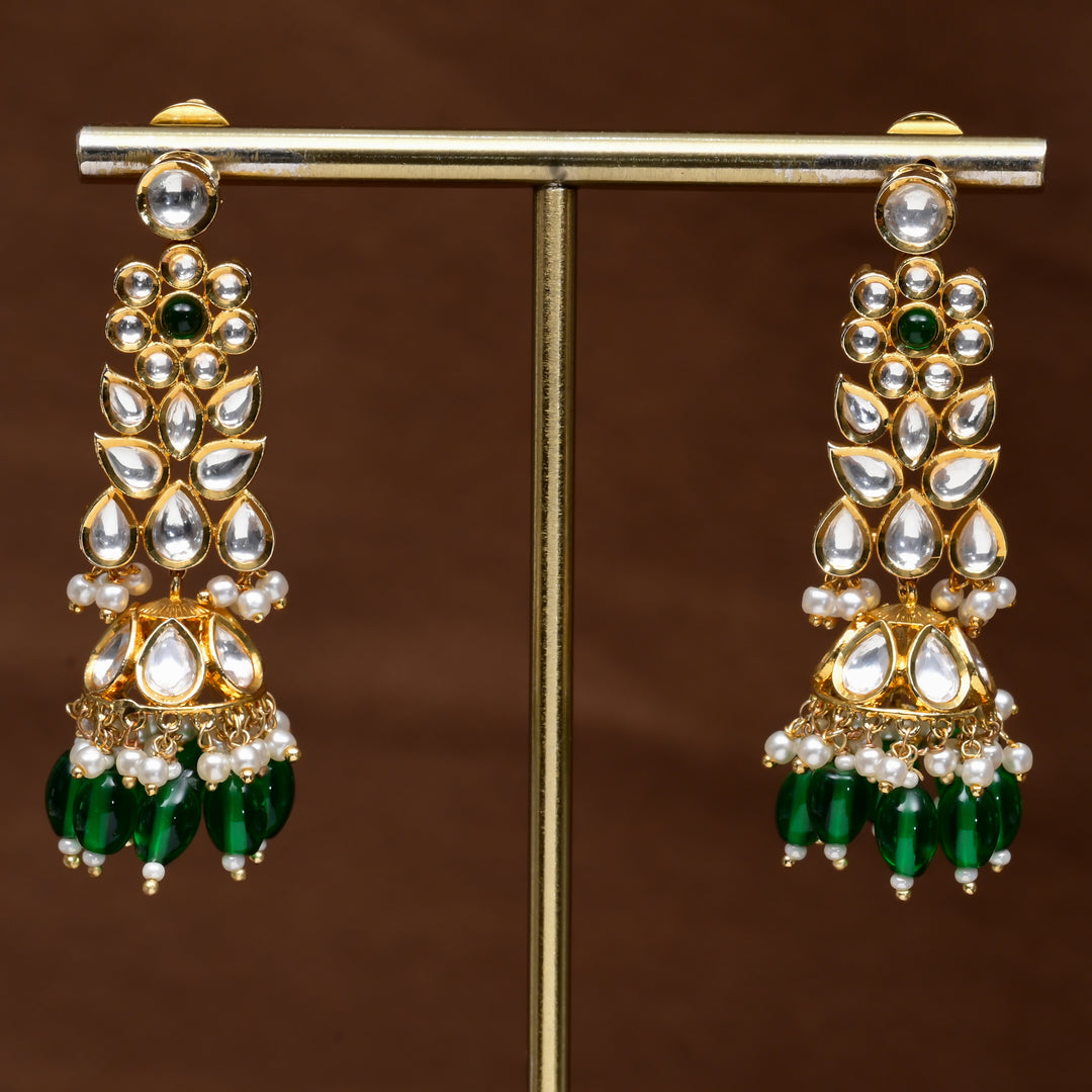 Moissanite Jhumka Earrings