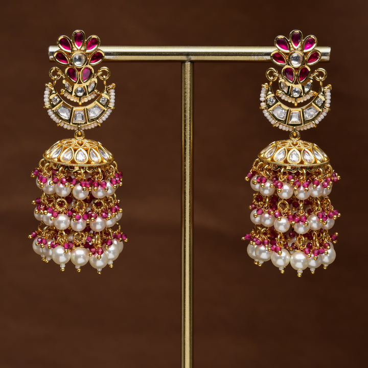 Moissanite Jhumka Earrings